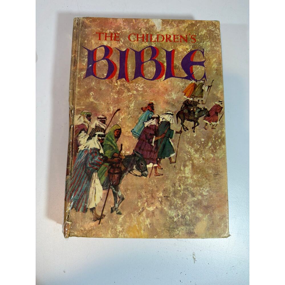The Children's Bible 1976 Golden Press Illustrated Old/New Testament Hard Cover